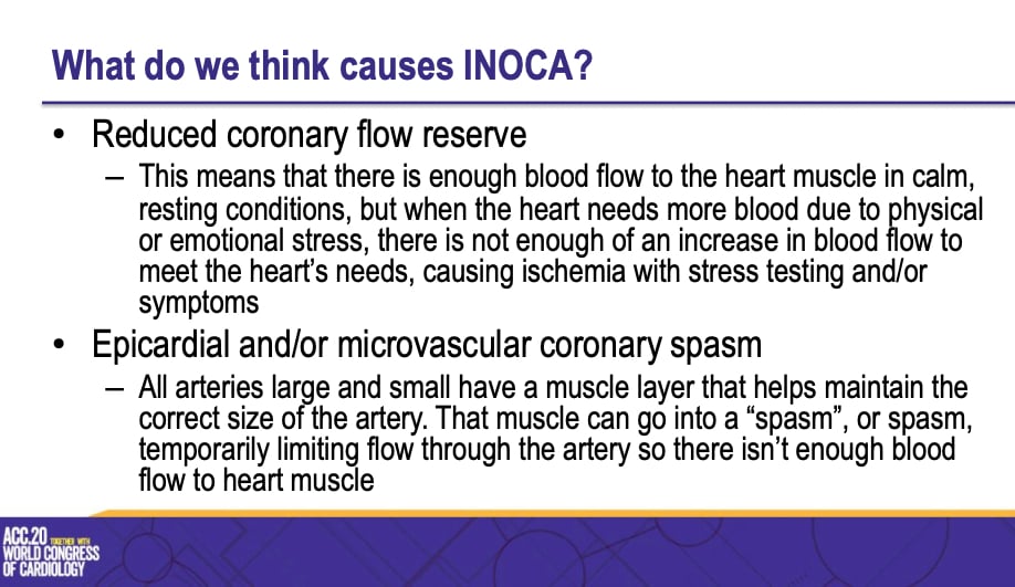 What are the causes of INOCA? #ACC20 #ACC2020