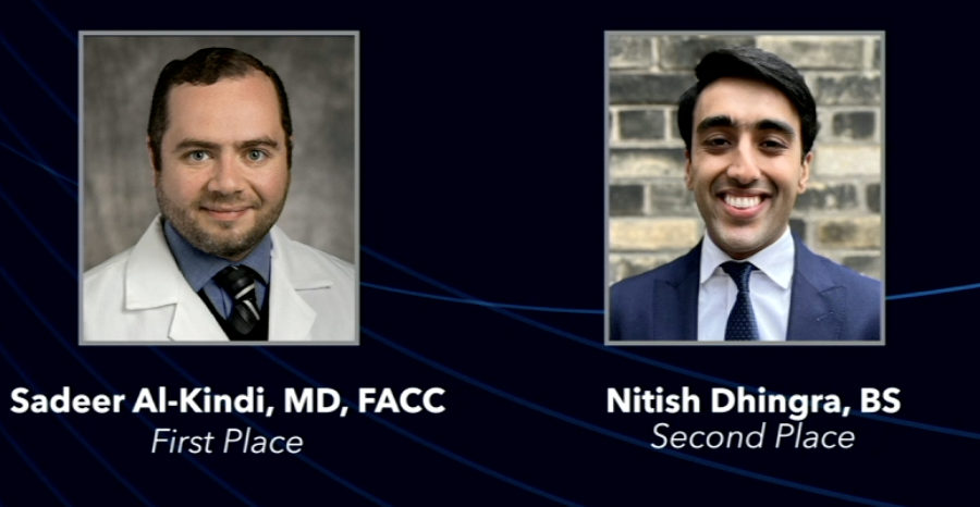 In the ACC 2023 YIA category of Clinical Investigation, first place was awarded to Sadeer G. Al-Kindi, MD, FACC, University Hospitals, Cleveland, OH. Second place was awarded to Nitish Dhingra, BS, University of Toronto, Toronto, Canada.