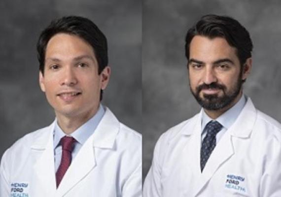 Study investigators Drs. Pedro Engel-Gonzalez and Gennaro Giustino from Henry Ford Health.