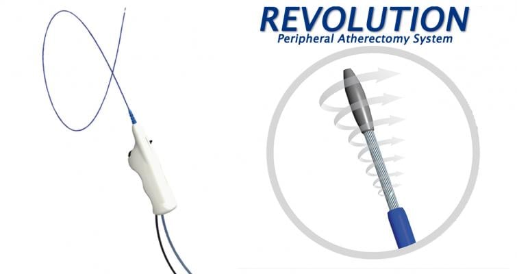 The Rex Medical Revolution rotational atherectomy system incorporates continuous aspiration and has a dual indication for atherectomy and thrombectomy.  #VICA19 #VIVA2019