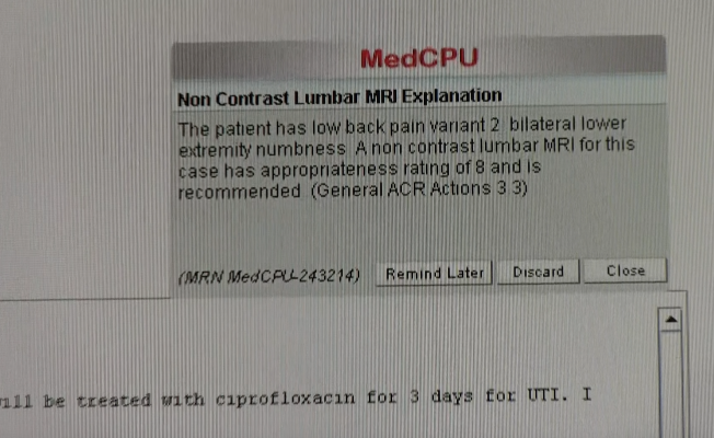 MedCPU, clinical decision support