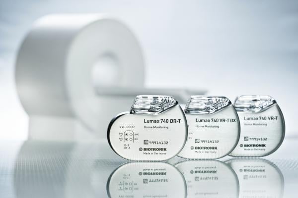 MRI-compatible ICDs are a growing trend in the market. This example is Biotronik's Lumax 740 ICDs.