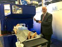 #TCT2019 #TCT #TCT19 A new X-ray radiation protection system for the cath lab that uses movable lead drapes and windows to see the patient. It was being displayed by Imaging Diagnostics Inc. and it was discussed in sessions concerning how to lower staff dose in the cath lab. 