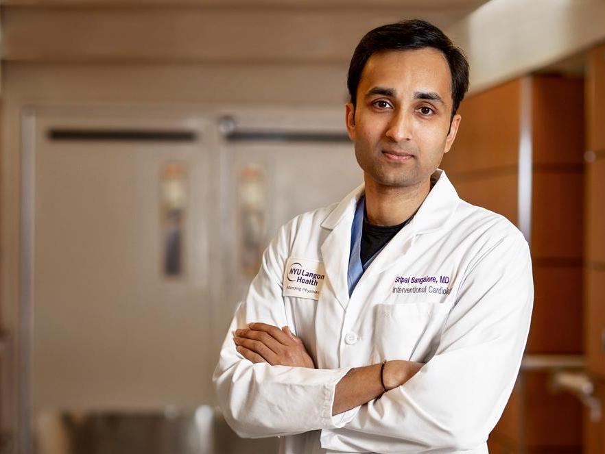 ISCHEMIA-CKD principal investigator Sripal Bangalore, M.D., professor of medicine at NYU Langone Health and director of the cardiac catheterization laboratory (NYC Health+Hospitals/Bellevue). Photo by NYU Langone staff