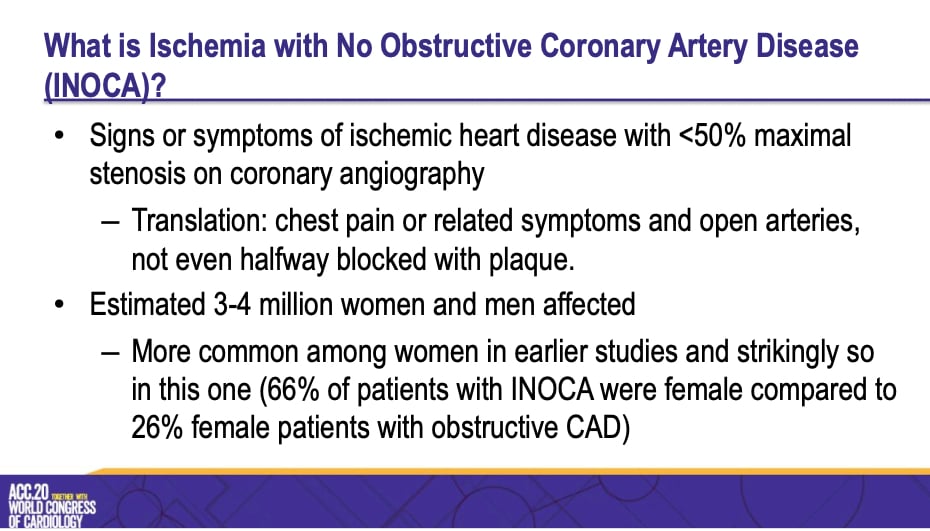 What is INOCA? #ACC20 #ACC2020