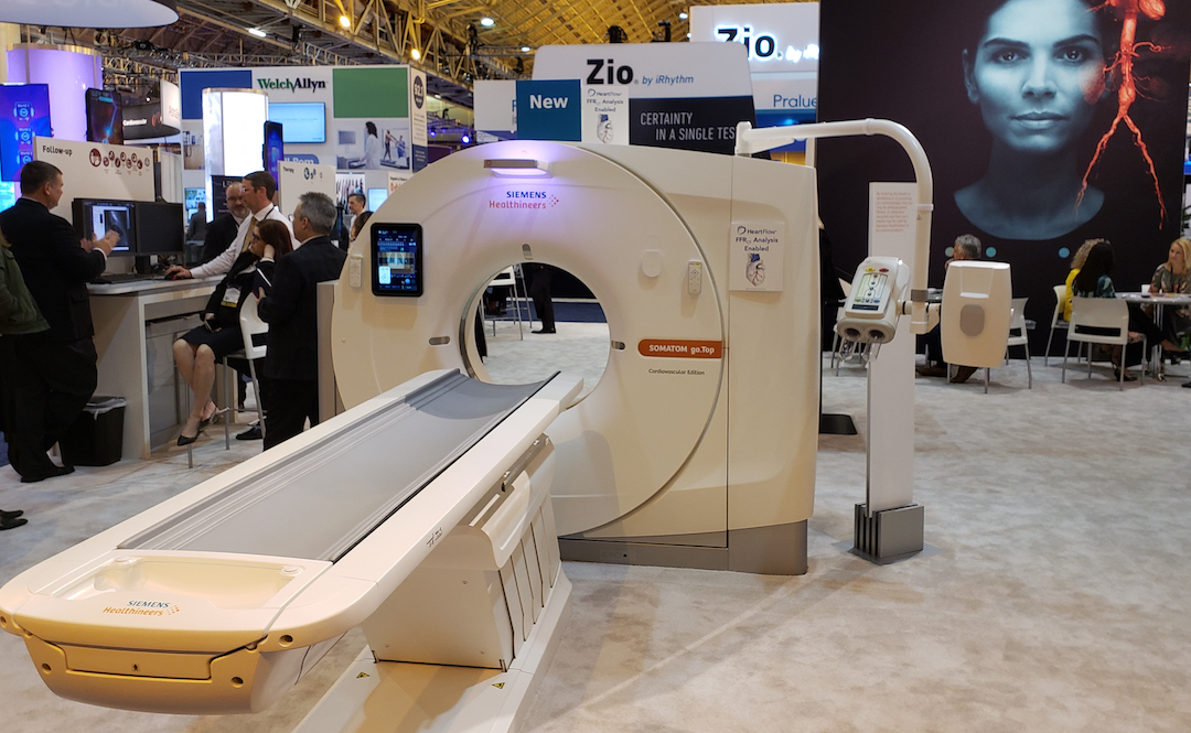 Siemens launched a version of the go.Top CT scanner dedicated for cardiology, its compact footprint and pricing (south of $800,000) designed to fit the physical spaces of outpatient centers and their budgets. 