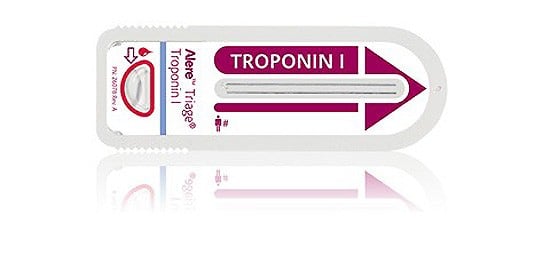 The Alere Triage Troponin I Test is a fluorescent next-generation immunoassay, to be used with the point-of-care Alere Triage MeterPro, for quantitative measurements of troponin I.