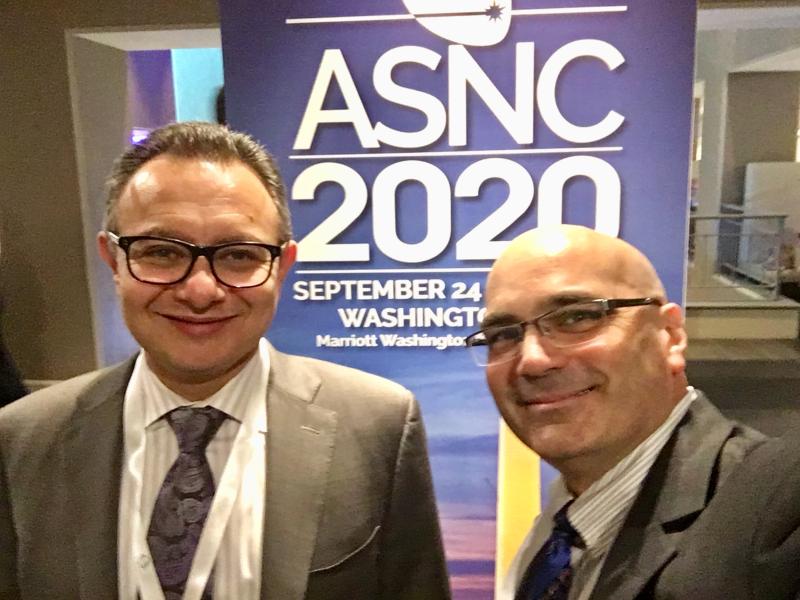 Rami Doukky, M.D., FASNC, professor of medicine, preventive medicine and radiology, and chief of the Division of Cardiology at Cook County Health and Hospitals System, with DAIC Editor Dave Fornell at 2019 ASNC meeting. Doukky speaking in several sessions on the value of PET imaging. Here is an <a href="https://www.dicardiology.com/videos/video-asnc-2018-program-preview"> interview with Doukky about the 2018 ASNC meeting.</a>  #ASNC #ASNC19 #ASNC2019 