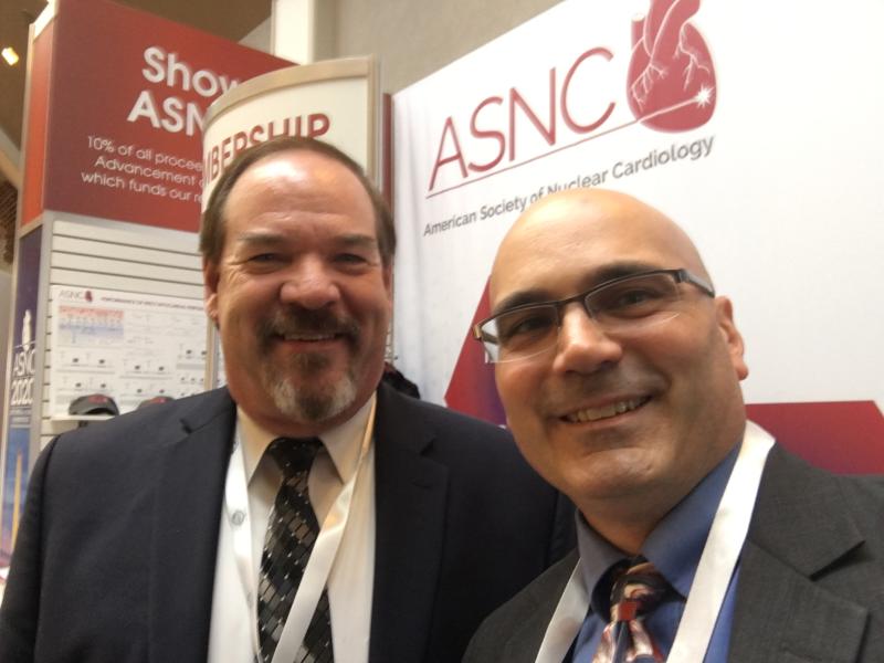 Robert Quaife, M.D., director of advanced cardiac imaging, University of Colorado Hospital, with DAIC Editor Dave Fornell at ASNC 2019. Watch an interview with Quaife in the <a href="https://www.dicardiology.com/videos/video-role-advanced-imaging-structural-heart-interventions"> VIDEO: The Role of Advanced Imaging in Structural Heart Interventions.</a>#ASNC #ASNC19 #ASNC2019 