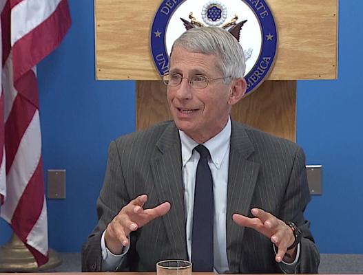 Anthony S. Fauci, M.D., director of the National Institute of Allergy and Infectious Diseases, National Institutes of Health (NIH), has been the target of threats over his suggestions on how to contain the spread of coronavirus in the U.S. Photo by Jonathan Wyett, U.S. Department of State