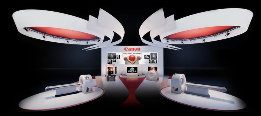 Canon displays new CT technologies in its virtual SCCT 2020 booth.