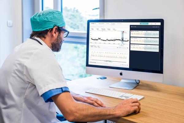 The Cardiologs AI-enabled software being used to remotely monitor a cardiac patient. #Telecardiology, cardiac telehealth