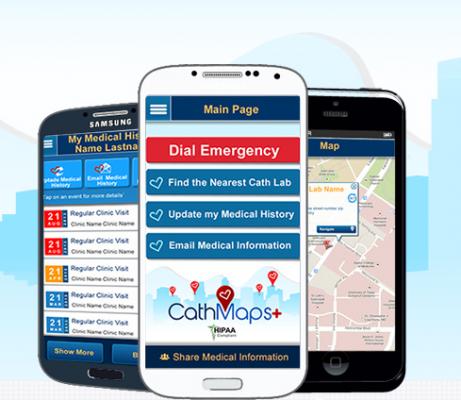 CathMaps+ App Cath Lab Patient Engagement Mobile Devices