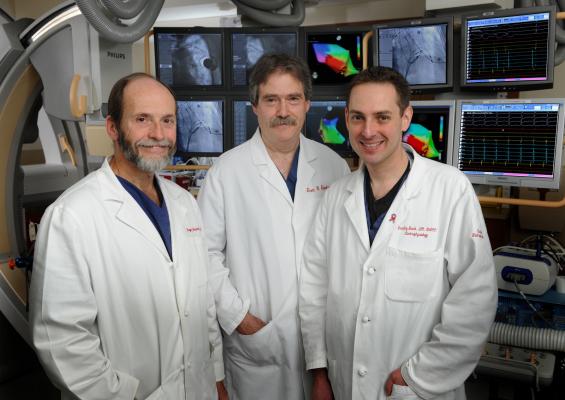 Aria Health electrophysiologists (from left to right) Roger A. Marinchak, M.D.,