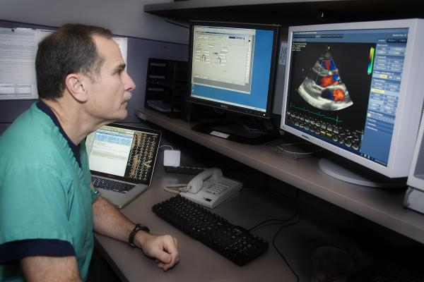 cardiac ultrasound echo used to assess CPAP patient cardiac improvement