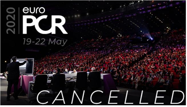 EuroPCR Cancels Annual Meeting Due to COVID-19. #SARScov2 #COVID19