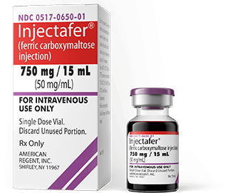 INJECTAFER is now the first and only intravenous (IV) iron replacement therapy indicated for adult patients with heart failure who have iron deficiency 