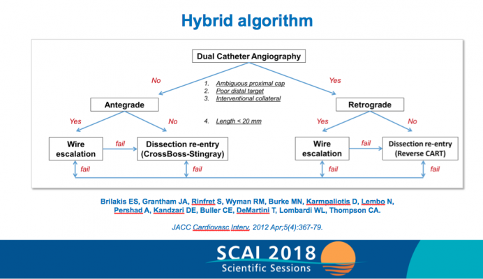PROGRESS-CTO flow chart for the hybrid algorithm. #SCAI, #SCAI2018