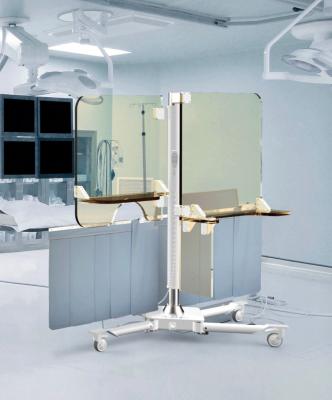 The Rampart iC radiation protection shield for interventional cardiologists in the cath lab.