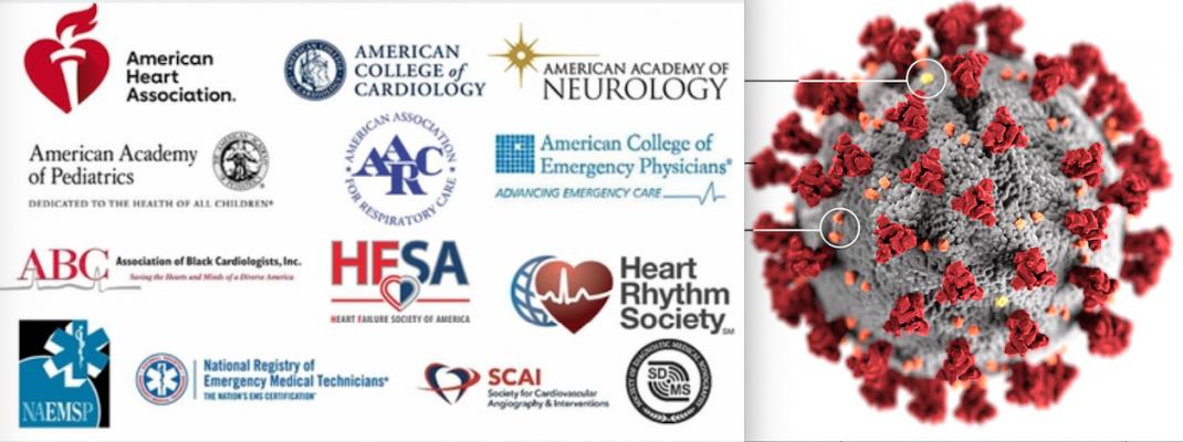 AHA, ACC, HRS, SCAI and other medical societies call for federal government to do what is needed to get medical supplies to front-line clinicians fighting COVID-19. #COVID19 #SARScov2 #Coronavirus