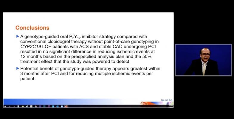 Naveen Pereira, M.D., co-principal investigator of the TAILOR-PCI study, explaining the conclusions of the late-breaking trial data during the virtual ACC20 meeting. #ACC20 #ACC2020