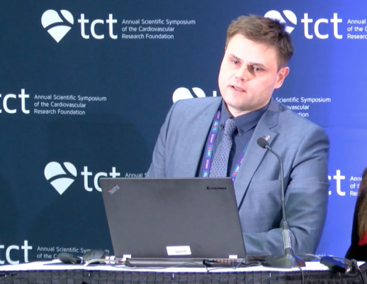 HREVS study principal investigator Vladimir Ganyukov, M.D., Ph.D., head of interventional cardiology, State Scientific Institute for Complex Issues of Cardiovascular Diseases, Kemerovo, Russia, at TCT 2017.