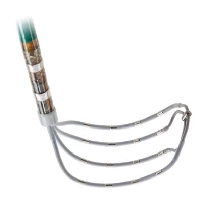 The Abbott Advisor HD Grid Mapping Catheter, Sensor Enabled, allows high density electro mapping for transcatheter EP cardiac ablation procedures.