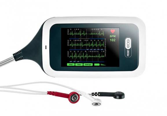 The Medicalgorithmics PocketECG Holter monitor offers real-time, remote, wireless ECG recording and tracking.