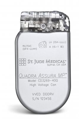 St. Jude Medical, Quadra Asssura CRT-D, Quadra Assura MP, MR conditional labeling, CE Mark