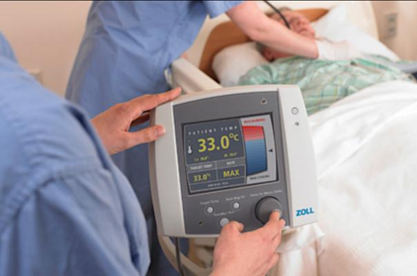 This trial used a therapeutic hypothermia system that used balloon catheters filled with cooled saline, such as the Zoll Thermogard XP temperature management system. #ACC21 #ACC2021 #therapeutichypothermia