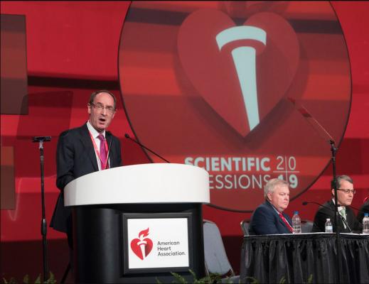 FDA Clears Dapagliflozin to Treat Heart Failure With Reduced Ejection Fraction. This was based on data from the DAPA-HF Trial. John McMurray, M.D., presenting the DAPA-HF Trial at AHA 2019 last November. It was part of the late-breaking presentations in the "Outside the Box: New Approaches to CVD Risk Reduction" session. Photo by AHA/Phil McCarten