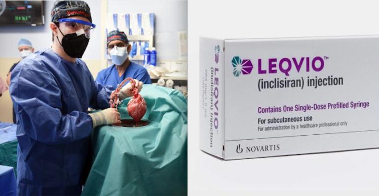 By far the two biggest news items from January included the first pig heart transplant into a human patient at the University of Maryland Medical Center, and the FDA clearance of Novarti's inclisiran (Leqvio) twice annual dose injectable LDL lowering drug.