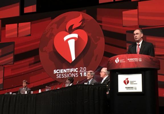The American Heart Association (AHA) 2018 meeting news was the most popular content in cardiology, cardiac technology in November 2018
