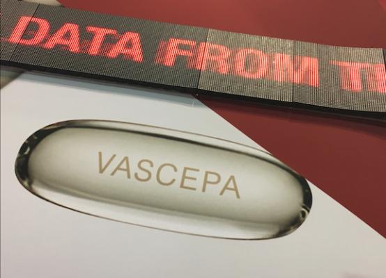Vascepa pill contains a concentrated form of fish oil, icosapent ethyl, indication for prevention. The U.S. Food and Drug Administration (FDA) Dec. 13, 2019, approved the use of Vascepa (icosapent ethyl) capsules as an adjunctive therapy to reduce the risk of cardiovascular events in adults with elevated triglyceride levels.