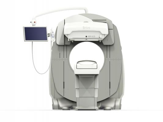 GE Brivo NM615 SPECT system can help lower SPECT nuclear imaging dose.