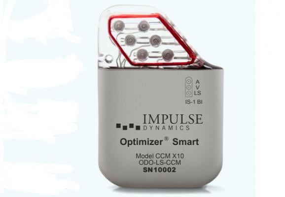 The Optimizer Smart System delivers cardiac contractility modulation (CCM) therapy.