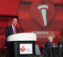 John J. V. McMurray presenting the DAPA-HF Trial at AHA 2019. It was part of the late-breaking presentations in the "Outside the Box: New Approaches to CVD Risk Reduction" session. 