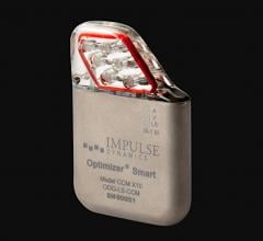 Impulse Dynamics Optimizer Smart device is an implantable device that helps optimize cardiac pumping action in heart failure patients.