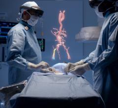 Philips and Microsoft have partnered to develop an augmented reality system to help imporve workflow and procedural navigation in the cath lab. Physicians wearing visors can view and interact with true 3-D holograms above the patient on the table and manipulate the image with voice and hand motion commands to avoid breaking the sterile field. Virtual reality in the cath lab, interventional lab, hybrid OR, or cardiovascular lab.