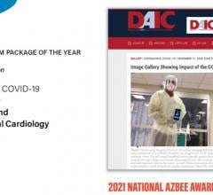 DAIC magazine won Overall Excellence Finalist/Multi-platform Package of the Year for its coverage of the COVID-19 Pandemic’s Toll on Cardiology, National. The entry won an honor mention for its coverage of the COVID pandemic. Dave Fornell is the editor of DAIC.
