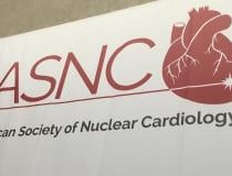 The American Society of Nuclear Cardiology, ASNC, logo on display at the society's 2019 annual meeting. #ASNC #ASNC19