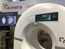 Arineta created a dedicated cardiac CT scanner in partnership with GE Healthcare several years ago. With increased interest in CTA with the new chest pain guidelines, the company decided to also start direct sales of these systems for the first time at RSNA in their own booth. Photos by Dave Fornell