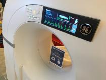The GE healthcare Cardiographe is a compact CT scanner designed for office or small space installation. It is a dedicated cardiac CT scanner.