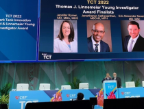 Three finalists were applauded for their excellence during the Sept. 19 Award Ceremony for the TCT 2022 Thomas J. Linnemeier "Spirit of Interventional Cardiology" Young Investigator Award.