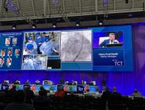 One of more than 30 live case sites like this one from Henry Ford Hospital, Detroit, MI, were presented to a captive audience during TCT 2022. The cases were performed by world-renowned experts from more than 15 of the world's most prestigious medical institutions. 
