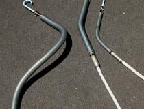 A side-by-side comparison, left to right, of the Impella RP right ventricular support device, Impella 5.5, and the Impella CP.