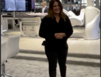 At the GE Healthcare booth, Jenny Dunkley talked with attendees about Centricity Cardio Workflow, and how it can help them get back to what matters most ... their patients.