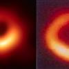 A comparison of the first photo of a black hole (left) and a nuclear myocardial perfusion exam. This imaging is also referred to as nuclear cardiology, molecular imaging, nuclear heart scan, PET, SPECT cardiac exam.