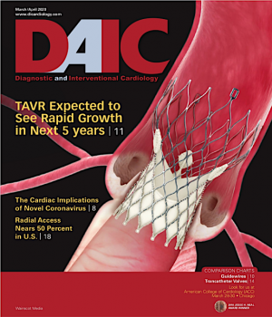 Diagnostic and Interventional Cardiology (DAIC) magazine, March-April 2020 issue. Dave Fornell is the editor.