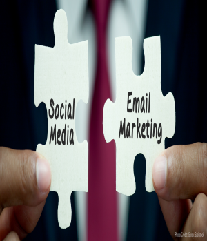 Social Media and Email Marketing Puzzle Pieces